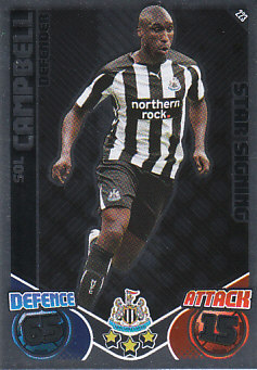 Sol Campbell Newcastle United 2010/11 Topps Match Attax #223